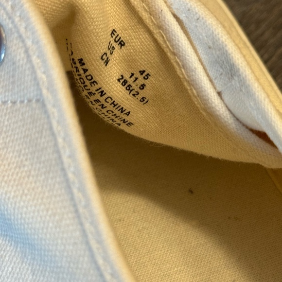 New H&M White Canvas Lace-Up Sneakers - Picture 4 of 4